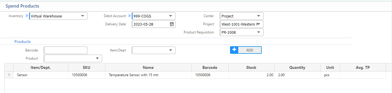 installation and setup of budget module